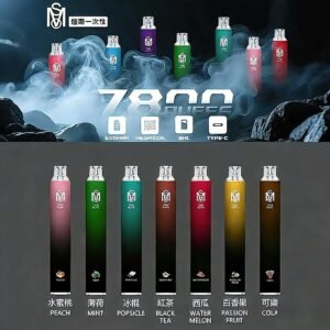 Mso 7800 Puffs一次性電子煙|爅嘶MSO 大容量7800口拋棄式電子煙|台灣現貨-數十種口味推薦